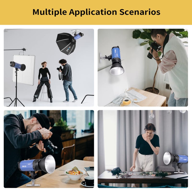 Meking Overhead Camera Wall Mount, 3.34 inch Baby Wall Plate with 1/4 and 3/8 Screw Photography Ceiling Mount for Video Studio Lighting, Strobe Light, Ring Light, Softbox, Flash - Image 2